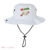 Christmas Six Seven Skeleton Santa 67 Funny X-Mas Bucket Hat thumb 0