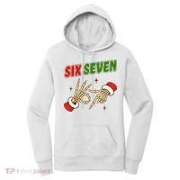 Christmas Six Seven Skeleton Santa 67 Funny X-Mas Women's Hoodie thumb 0