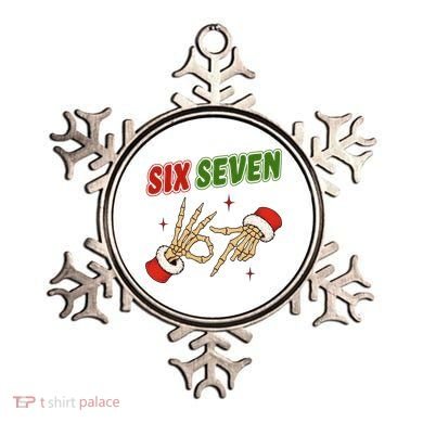 Christmas Six Seven Skeleton Santa 67 Funny X-Mas Ornament
