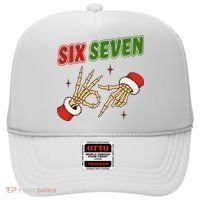 Christmas Six Seven Skeleton Santa 67 Funny X-Mas Hat thumb 0