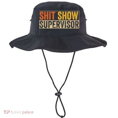 Cool Sht Show Supervisor Funny Vintage For Adults Mom Dad Bucket Hat