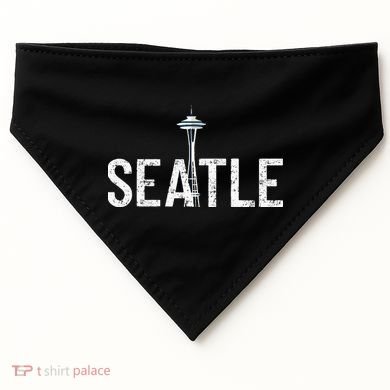 Cool Seattle Space Needle Souvenir Usa Washington Gift USA-Made Doggie Bandana