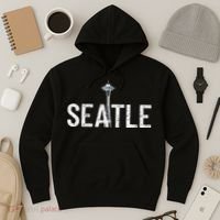 Cool Seattle Space Needle Souvenir Usa Washington Gift Hoodie thumb 3