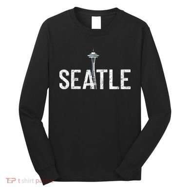 Cool Seattle Space Needle Souvenir Usa Washington Gift Long Sleeve Shirt