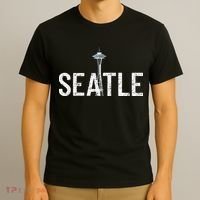 Cool Seattle Space Needle Souvenir Usa Washington Gift T-Shirt thumb 3