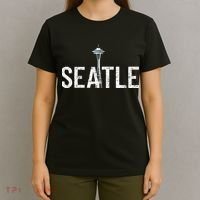 Cool Seattle Space Needle Souvenir Usa Washington Gift T-Shirt thumb 4