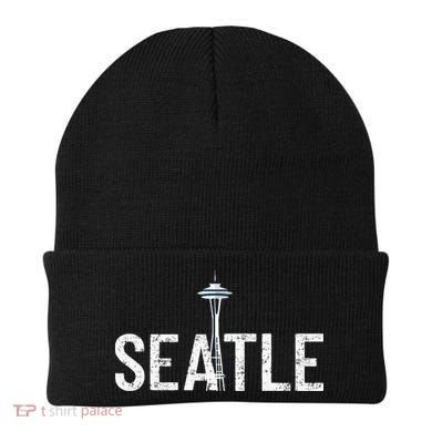 Cool Seattle Space Needle Souvenir Usa Washington Gift Beanie