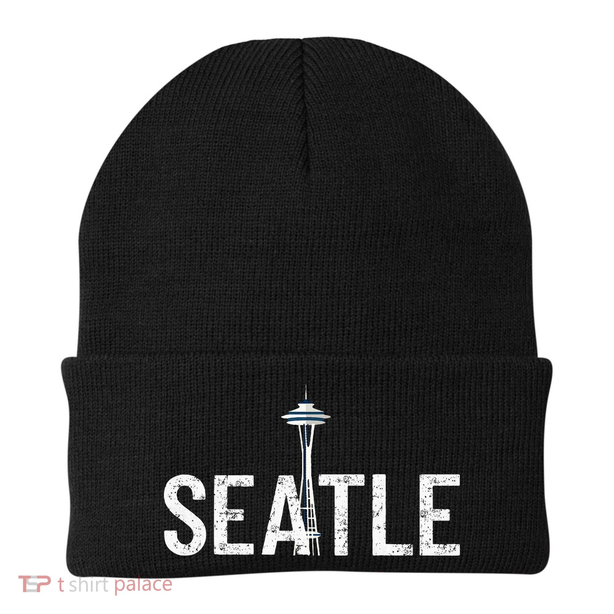 Cool Seattle Space Needle Souvenir Usa Washington Gift Beanie