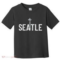Cool Seattle Space Needle Souvenir Usa Washington Gift Toddler T-Shirt thumb 0