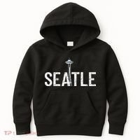 Cool Seattle Space Needle Souvenir Usa Washington Gift Kids Hoodie thumb 0