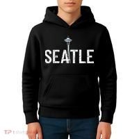 Cool Seattle Space Needle Souvenir Usa Washington Gift Kids Hoodie thumb 4