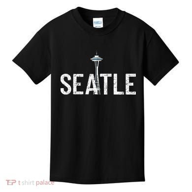Cool Seattle Space Needle Souvenir Usa Washington Gift Kids T-Shirt