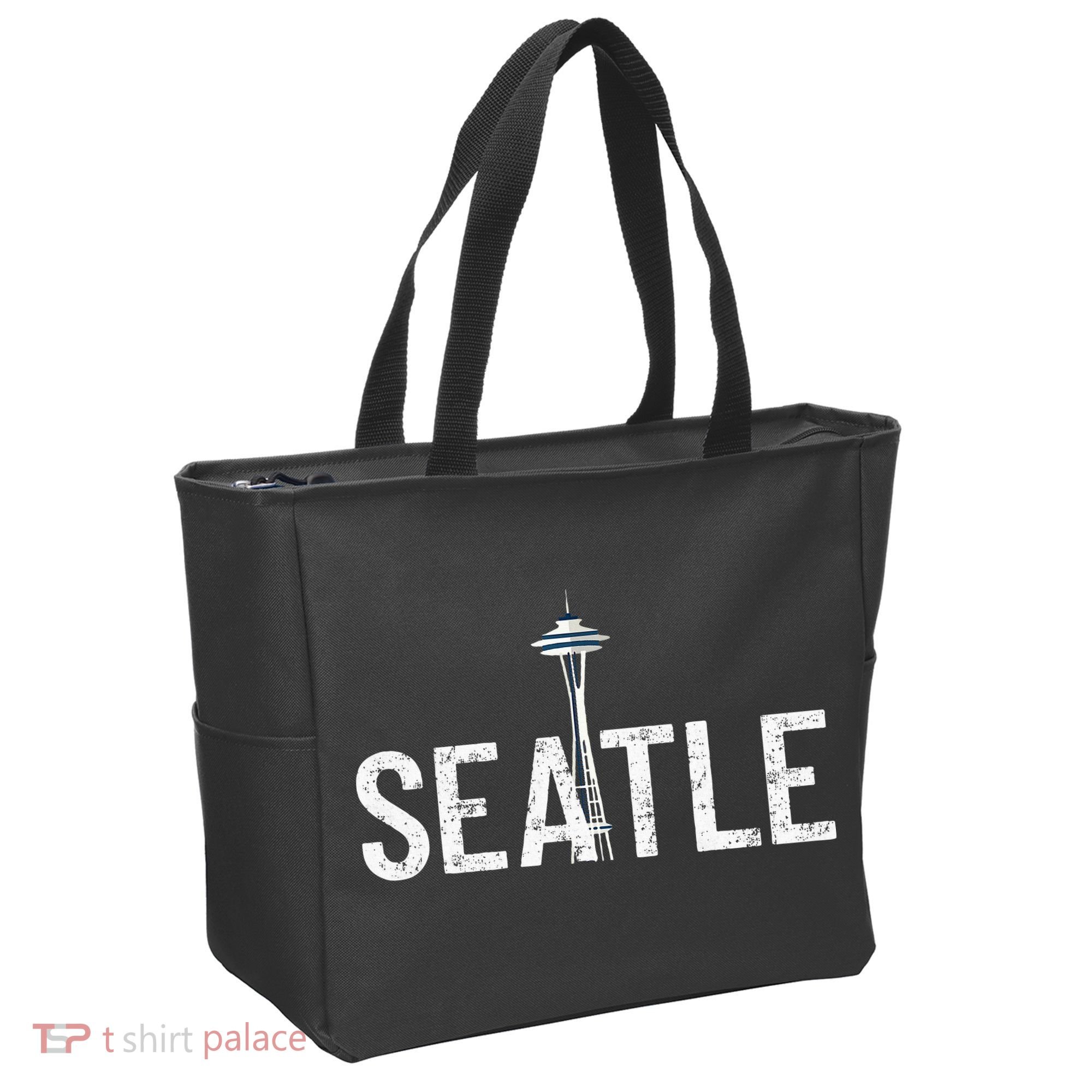Cool Seattle Space Needle Souvenir Usa Washington Gift Tote Bag