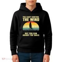 Cool Sailing Sailboat Boating Sail Boat Owners Kids Hoodie thumb 4