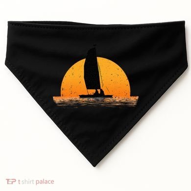 Cool Sailing Sail Boat Owner Sailboat Boating USA-Made Doggie Bandana