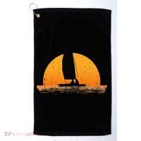 Cool Sailing Sail Boat Owner Sailboat Boating Golf Towel thumb 0