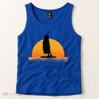 Cool Sailing Sail Boat Owner Sailboat Boating Tank Top thumb 2