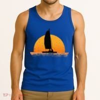 Cool Sailing Sail Boat Owner Sailboat Boating Tank Top thumb 3