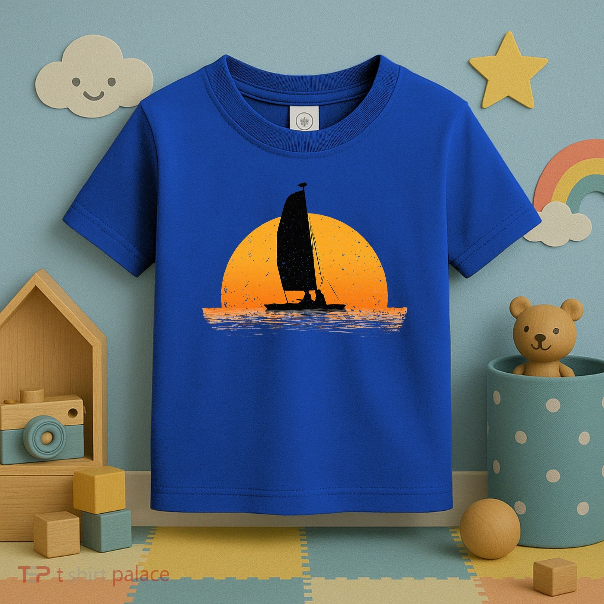 Cool Sailing Sail Boat Owner Sailboat Boating Toddler T-Shirt