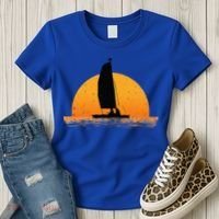 Cool Sailing Sail Boat Owner Sailboat Boating Women's T-Shirt thumb 3