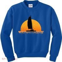 Cool Sailing Sail Boat Owner Sailboat Boating Kids Sweatshirt thumb 0