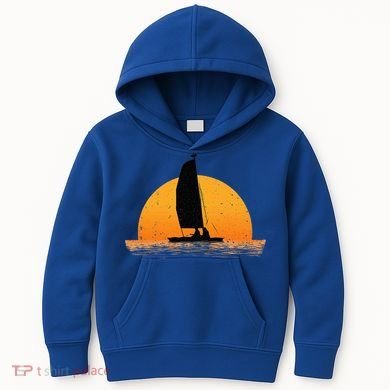 Cool Sailing Sail Boat Owner Sailboat Boating Kids Hoodie