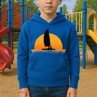 Cool Sailing Sail Boat Owner Sailboat Boating Kids Hoodie thumb 2