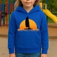 Cool Sailing Sail Boat Owner Sailboat Boating Kids Hoodie thumb 3