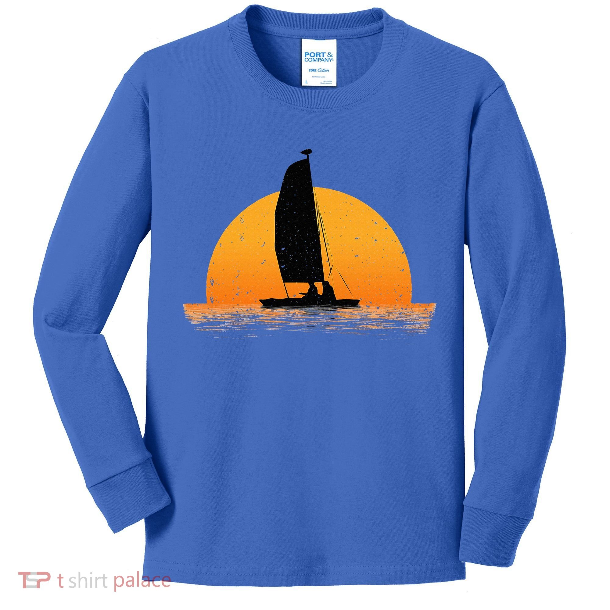 Cool Sailing Sail Boat Owner Sailboat Boating Kids Long Sleeve Shirt