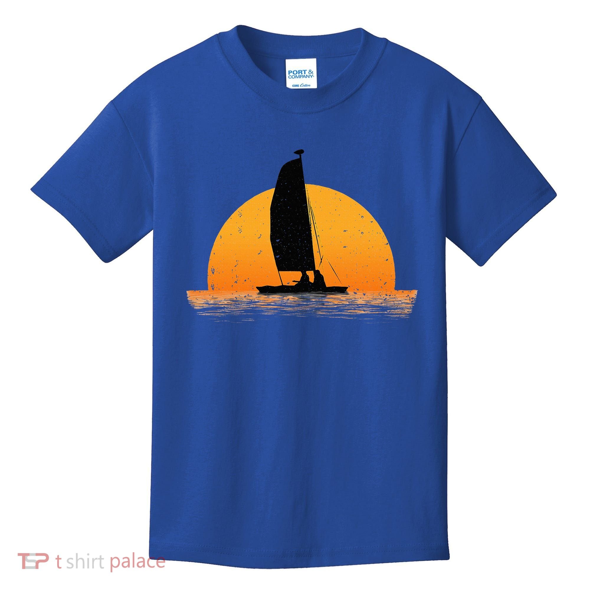 Cool Sailing Sail Boat Owner Sailboat Boating Kids T-Shirt