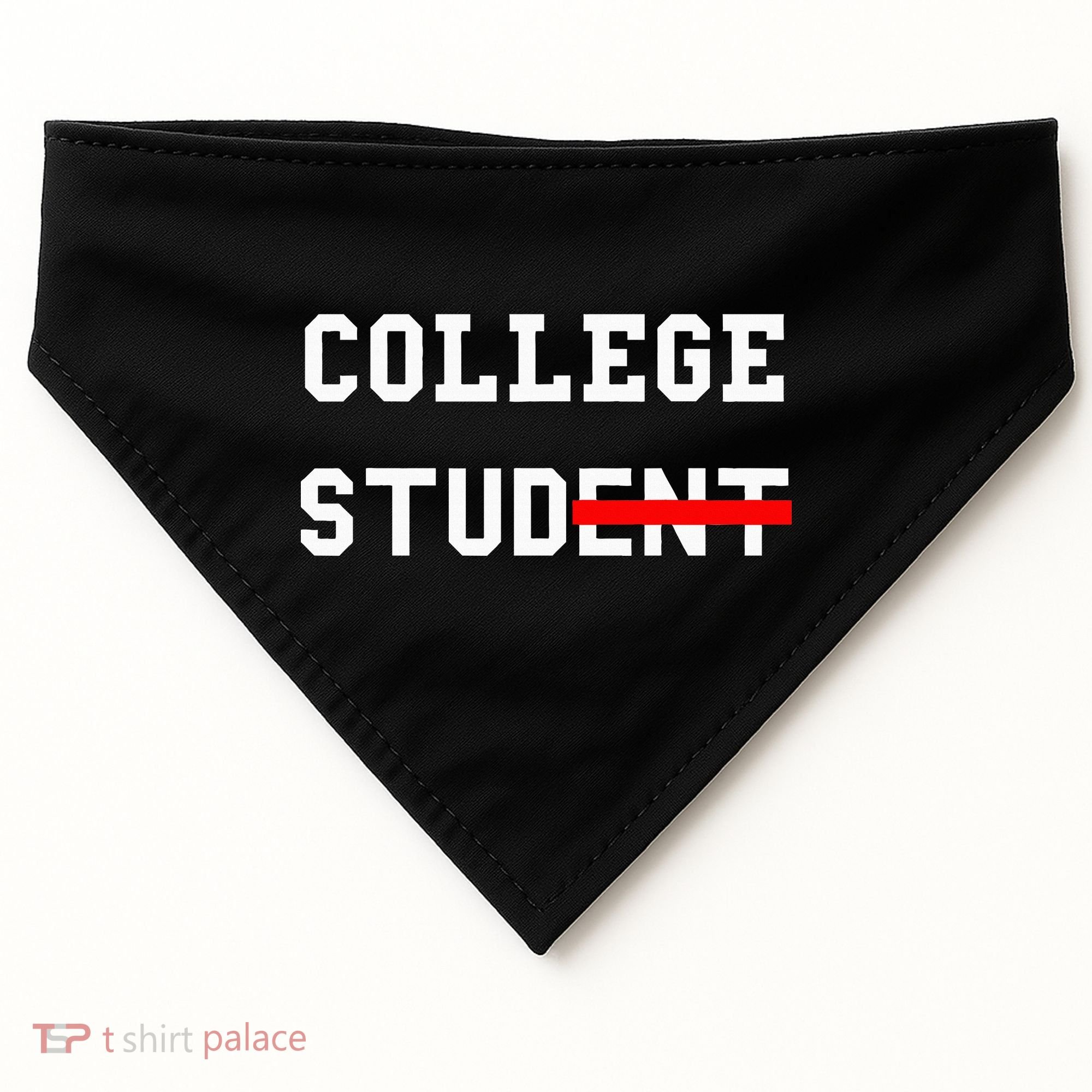 College Student Stud Funny College Gift USA-Made Doggie Bandana