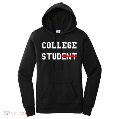 College Student Stud Funny College Gift Women's Hoodie