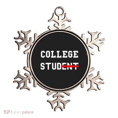 College Student Stud Funny College Gift Ornament