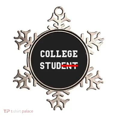 College Student Stud Funny College Gift Ornament