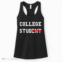 College Student Stud Funny College Gift Women's Tank Top thumb 0