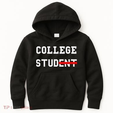College Student Stud Funny College Gift Kids Hoodie