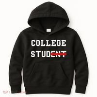 College Student Stud Funny College Gift Kids Hoodie thumb 0