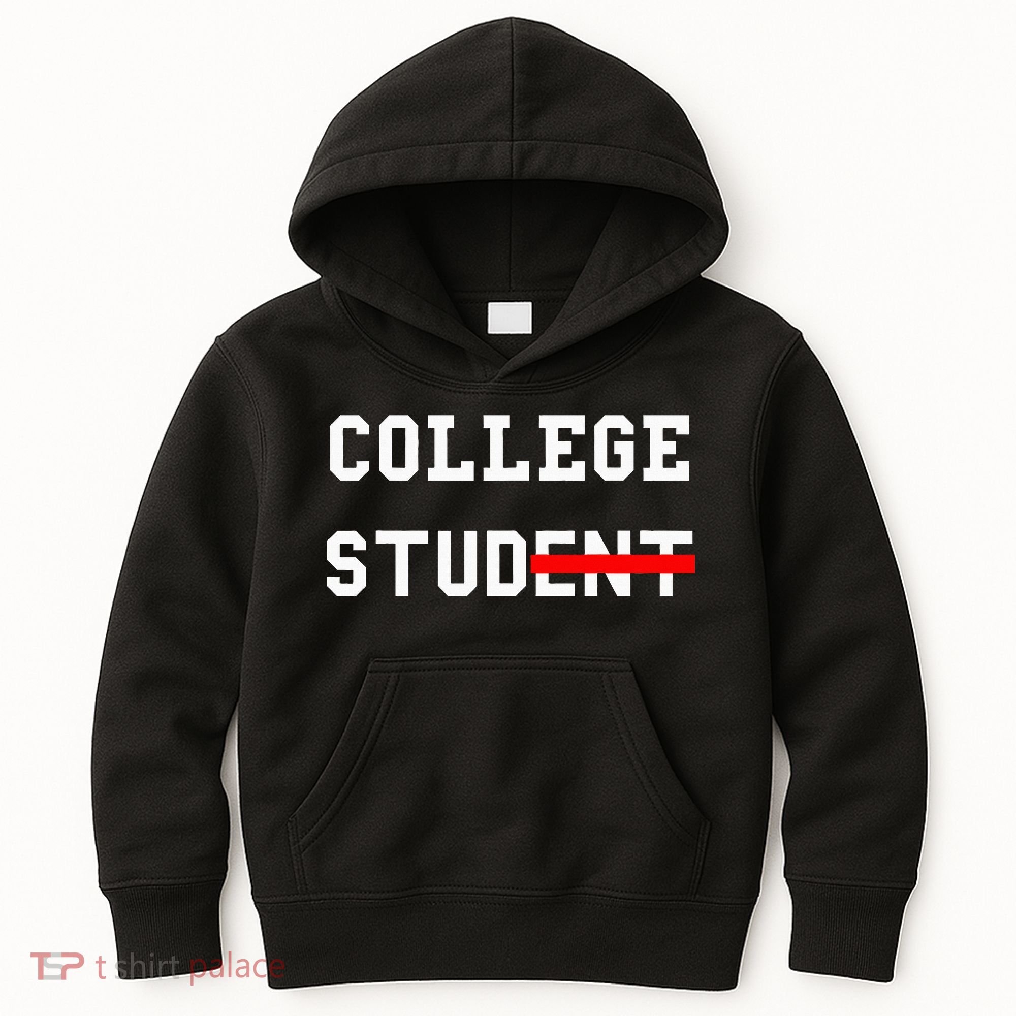 College Student Stud Funny College Gift Kids Hoodie