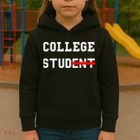 College Student Stud Funny College Gift Kids Hoodie thumb 3