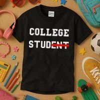 College Student Stud Funny College Gift Kids T-Shirt thumb 3