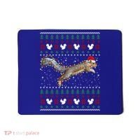 Cute Squirrel Santa's Hat Ugly Christmas Sweater Tee Xmas Gift Mousepad thumb 0