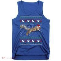 Cute Squirrel Santa's Hat Ugly Christmas Sweater Tee Xmas Gift Tank Top thumb 0