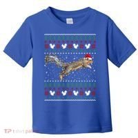 Cute Squirrel Santa's Hat Ugly Christmas Sweater Tee Xmas Gift Toddler T-Shirt thumb 0