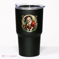 Christmas Spirit Santa Illustration Tumbler thumb 0