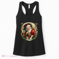 Christmas Spirit Santa Illustration Women's Tank Top thumb 0
