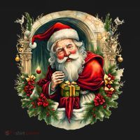 Christmas Spirit Santa Illustration Women's Tank Top thumb 5