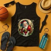 Christmas Spirit Santa Illustration Tank Top thumb 4