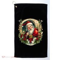 Christmas Spirit Santa Illustration Golf Towel thumb 0