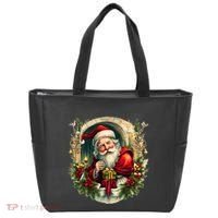 Christmas Spirit Santa Illustration Tote Bag thumb 0