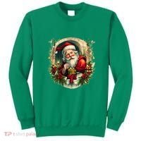 Christmas Spirit Santa Illustration Sweatshirt thumb 0